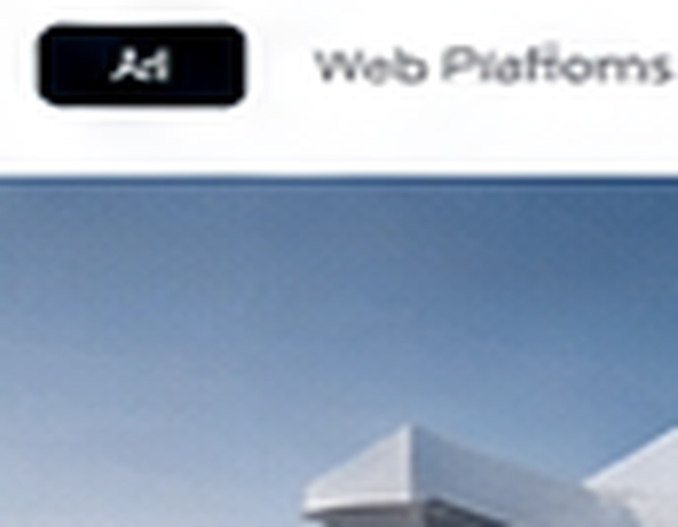 Architectural visualization of a corporate website concept